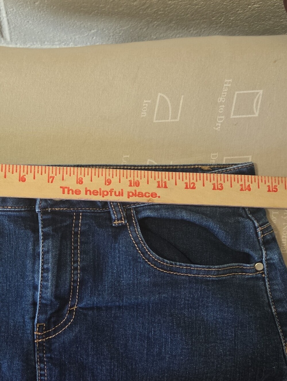 Jaclyn Smith Women's Dark Pencil Denim Casual Jean Skirt Size 8 - Picture 7 of 8